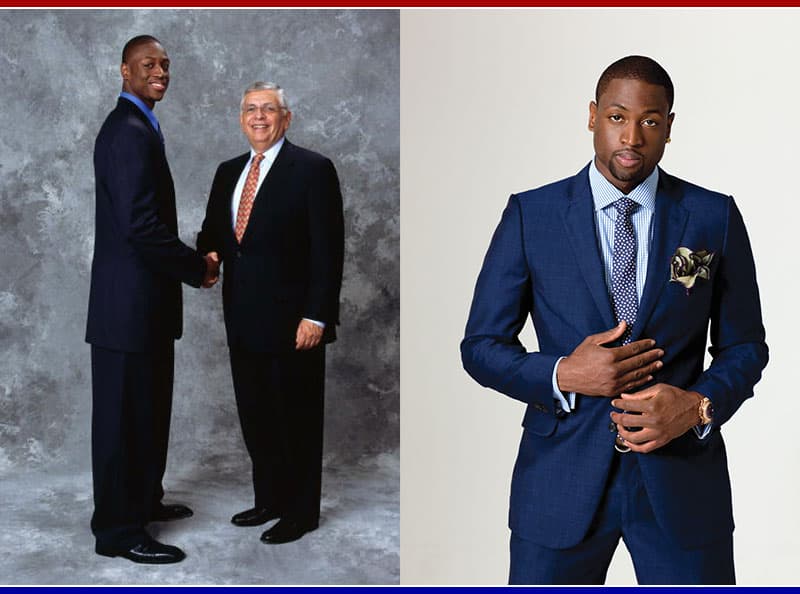 Dwyane Wade Suit Evolution
