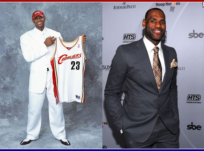 LeBron James Suit Evolution