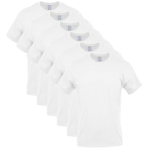 White crew-neck T-shirt