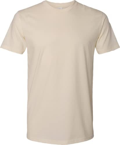 Cream crew-neck tee