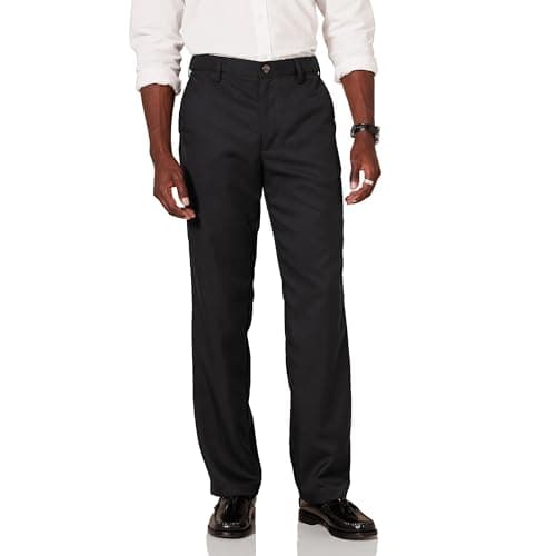 Black dress trousers