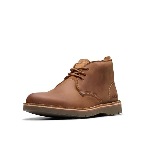 Light brown leather chukka boots