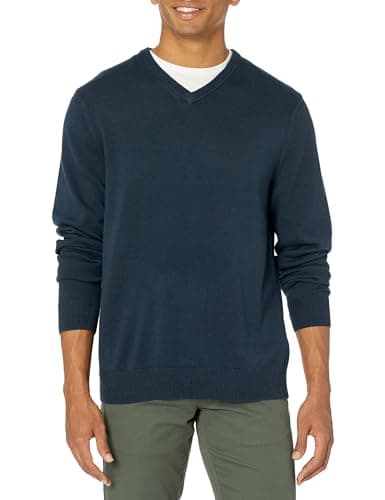 Navy V-neck sweater