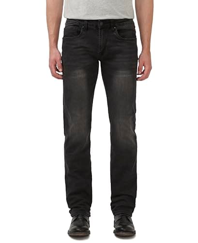 Charcoal Straight-Leg Jeans