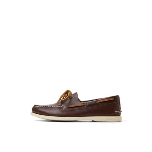 Leather boat shoes