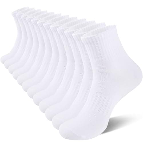 White Quarter Socks