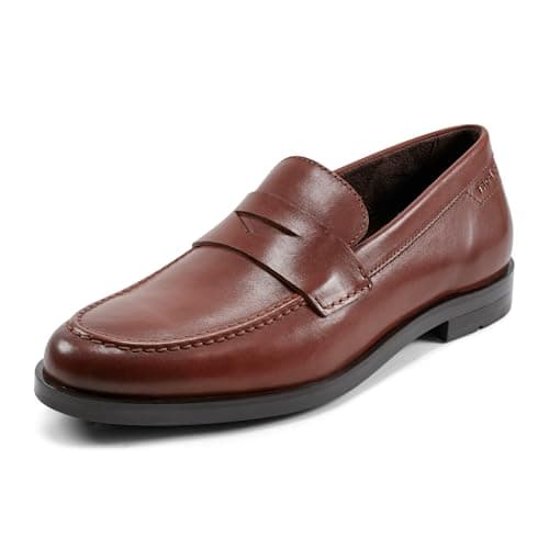 Brown penny loafers