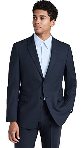 Theory Chambers navy stretch-wool blazer