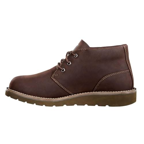 Brown wide-width chukka boots