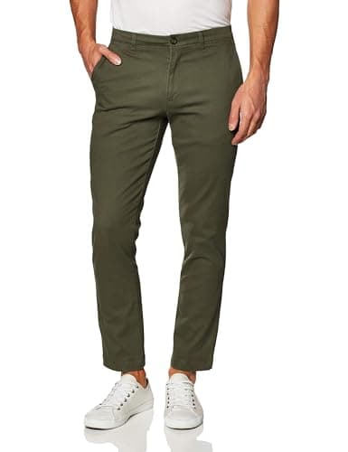 Olive relaxed chinos