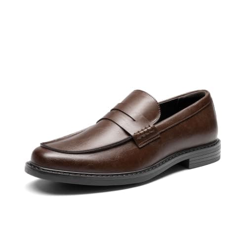Dark brown penny loafers