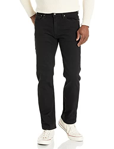 Black straight jeans
