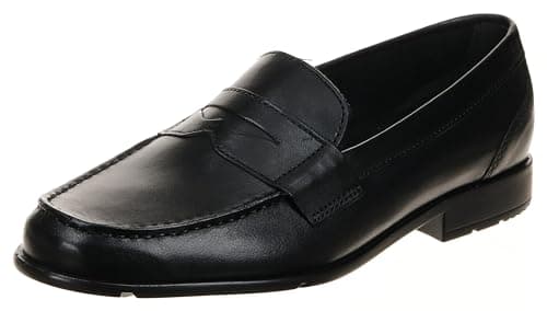 Black penny loafers