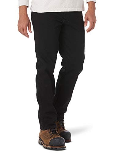 Coal-black straight jeans