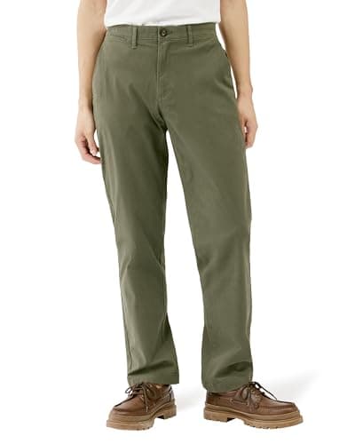 Olive straight chinos