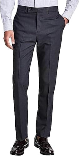 Gray tailored trousers