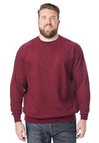 Burgundy Big & Tall crewneck