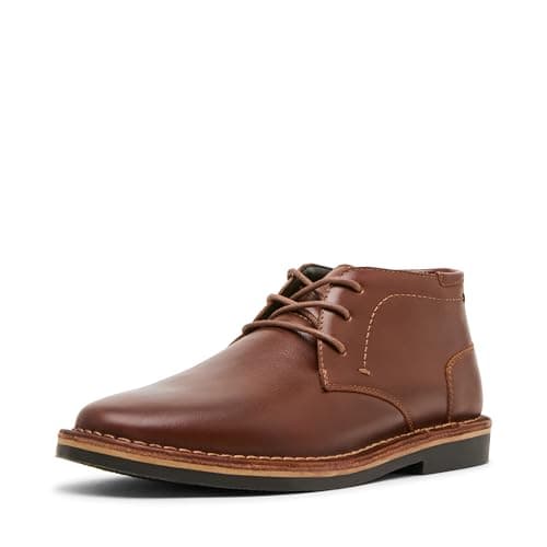 Cognac leather chukka boots