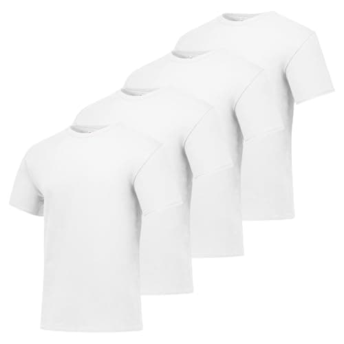 White crewneck T-shirts