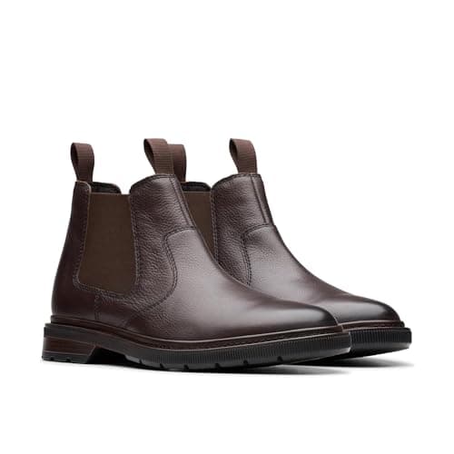 Dark brown leather Chelsea boots
