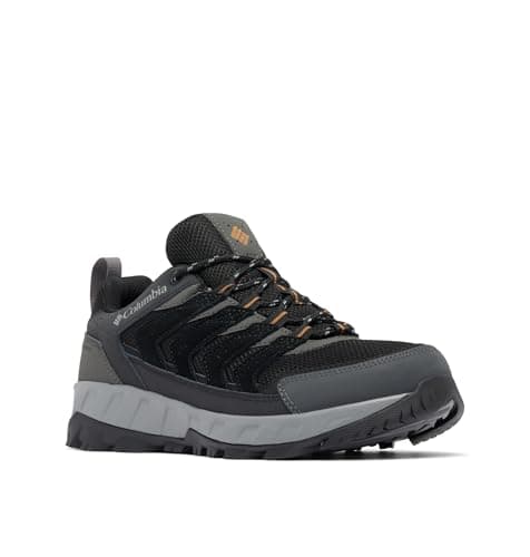 Black waterproof walking shoes