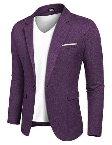 Purple casual sport coat