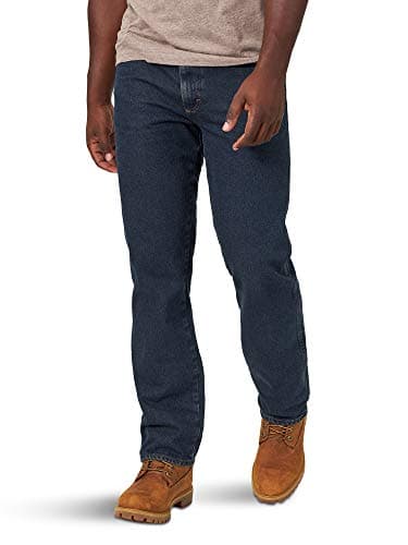 Dark Straight-Leg Jeans