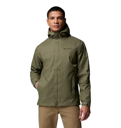 Lightweight hooded rain jacket