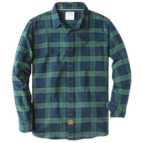 Green Plaid Flannel Shirt