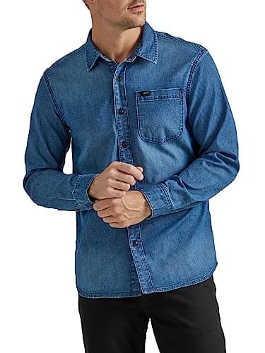 Blue denim shirt
