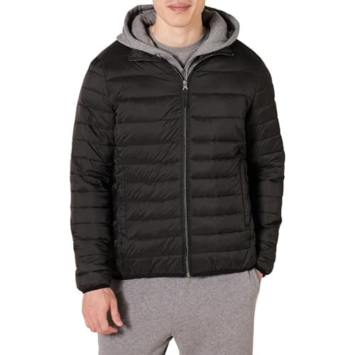 Black Lightweight Puffer Jacket