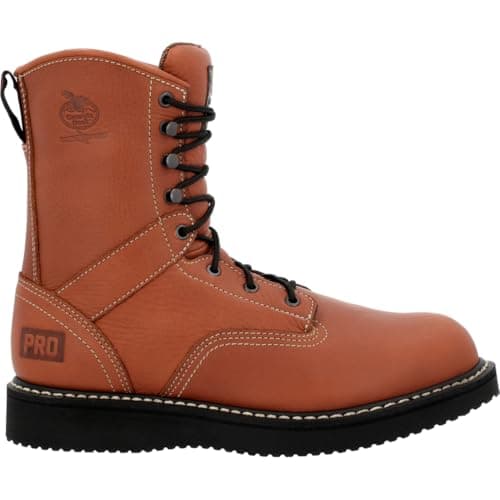 Brown Lace-Up Boots