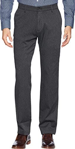 Charcoal straight-fit chinos