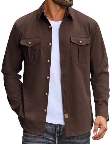 Coffee brown overshirt