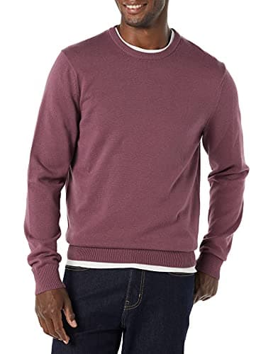 Plum cable-knit sweater