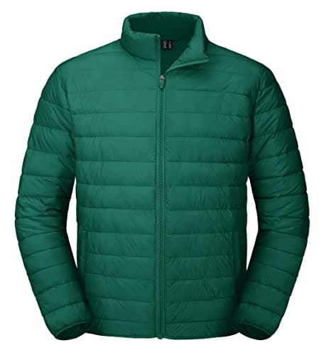 Green insulated puffer jacket
