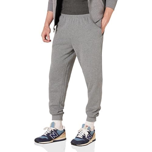 Light-gray fleece joggers