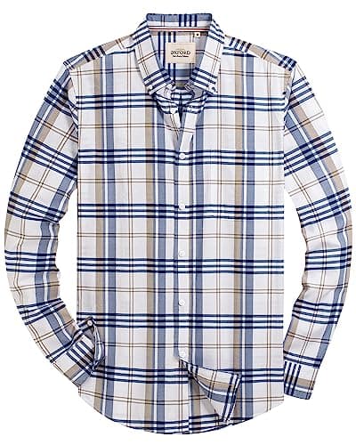 Blue-and-White Checked Shirt