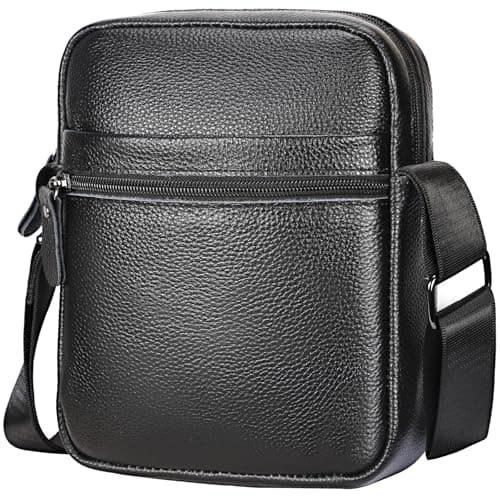 Black Leather Shoulder Bag