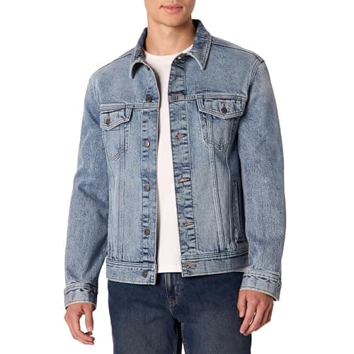 Tinted light-wash denim jacket