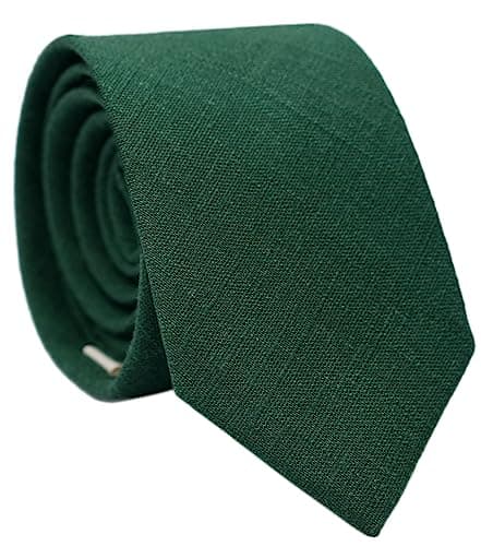 Hunter-green textured tie