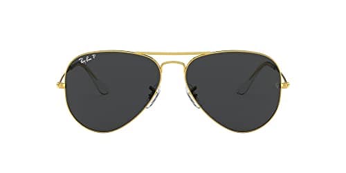 Gold-Frame Aviator Sunglasses