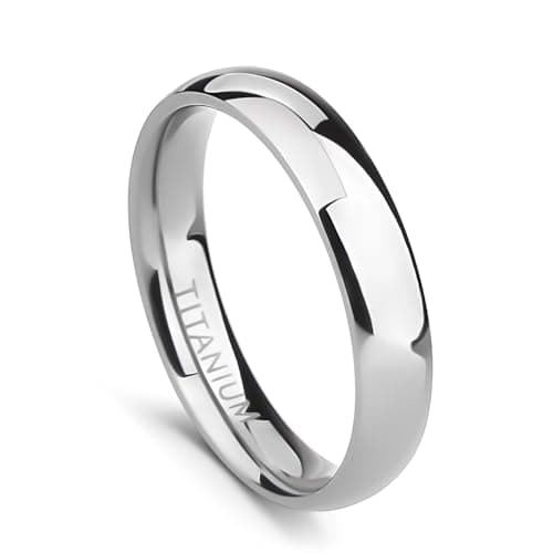 Silver-Tone Plain Ring