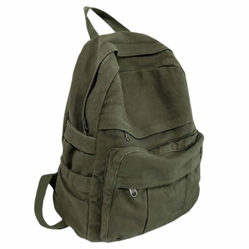 Green Canvas Backpack