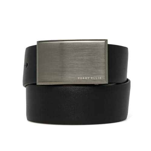 Black Plaque-Buckle Belt