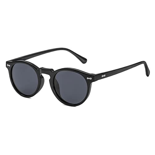 Round Black Sunglasses