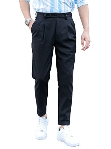 Black Pleated Trousers