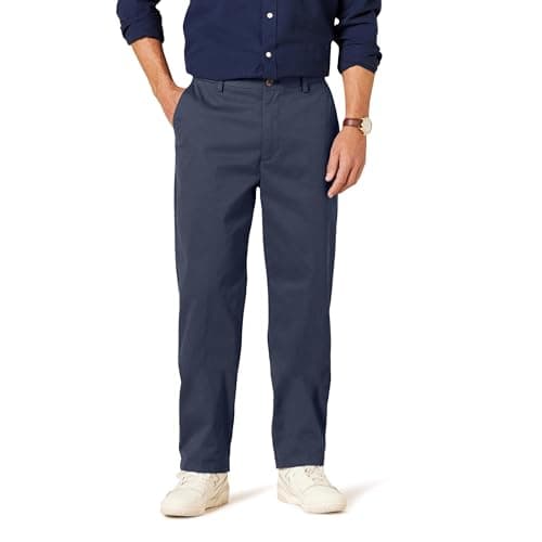 Navy chino trousers