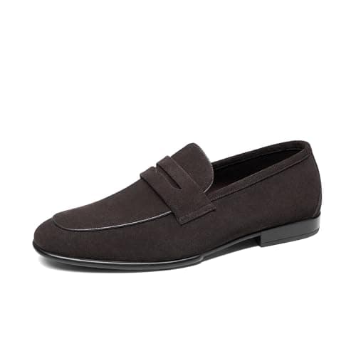 Brown suede loafers