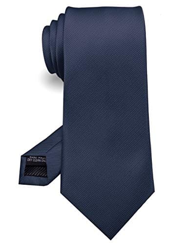 Navy silk tie